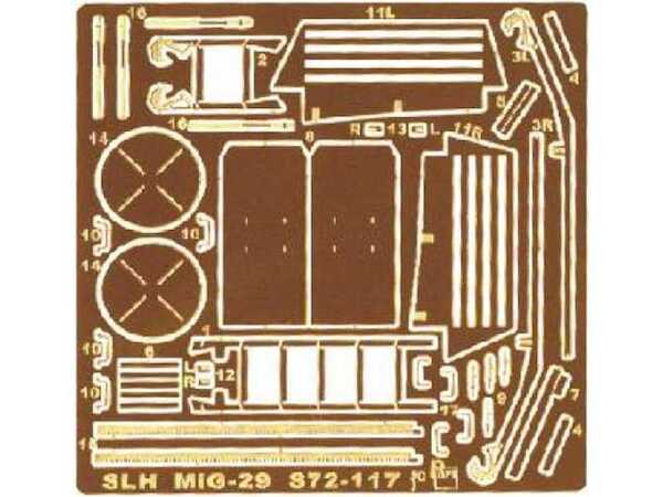 Airfield accessories for the Mig29 (Italeri) S72-117