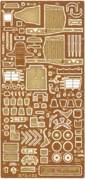 Curtiss P40E Warhawk (Academy, Hasegawa)  S72-122