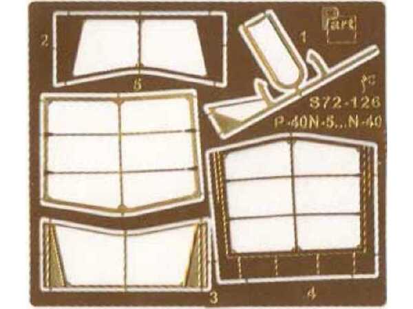 Canopy Frames Curtiss P40N S72-126