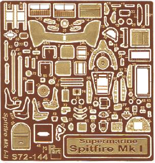Spitfire MKI/II (Tamiya) S72-144