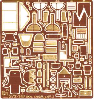 Messerschmitt Bf109E-1/E-3 (Tamiya)  S72-147