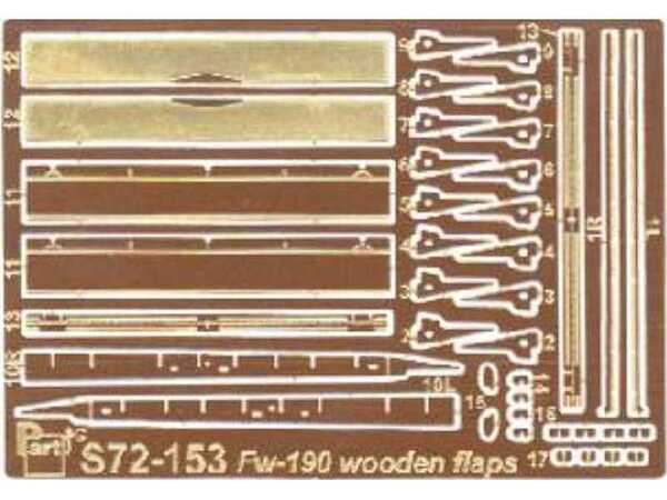 Wooden flaps For FW190  S72-153