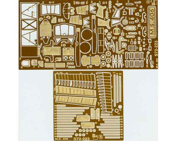 Detailset Morane Saulnier MS406 (Hasegawa)  S72-223