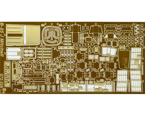 Detailset B25 Mitchell Generic (Hasegawa)  S72-227