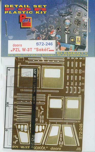 Detailset PZL W2T Sokol Doors (AJ Model)  S72-246