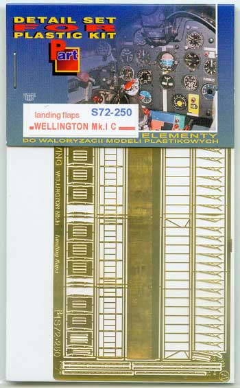 Detailset Vickers Wellington Mk1c Landing Flaps (Trumpeter) S72-250