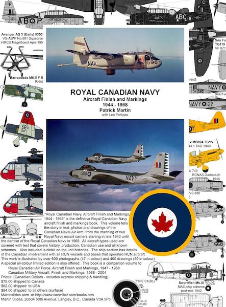 Royal Canadian Navy Aircraft Finish and Markings 1944-1968 Volume 1 (Restock) RCAN-1