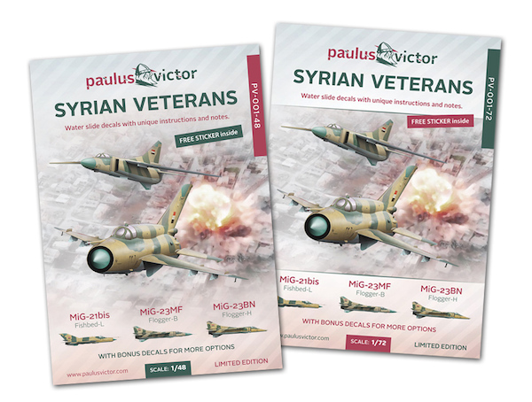 Syrian Veterans:  Mig-21bis, MiG-23MF, MiG-23BN  PV-001-48