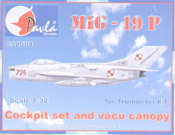 MiG19P Detail set Cockpit with vacuform canopy (Trumpeter)  32001