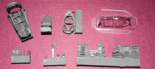 Spitfire MKIX cockpit detail set + vacu canopy (Airfix)  C72089