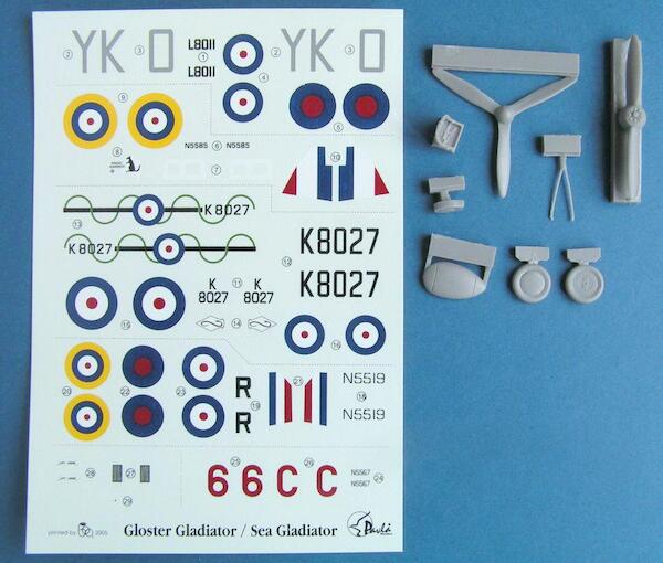 Gladiator upgrade set + decal sheet  u72130