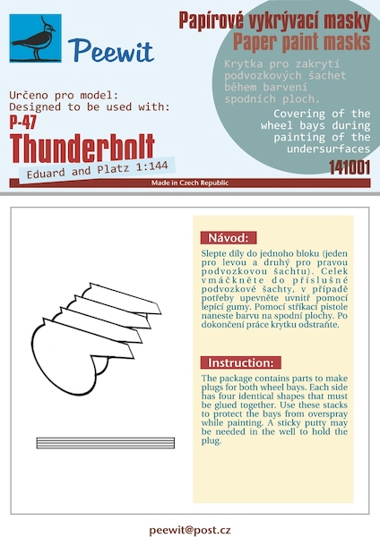 Paper Paint masks P47D Thunderbolt (Eduard) M141001