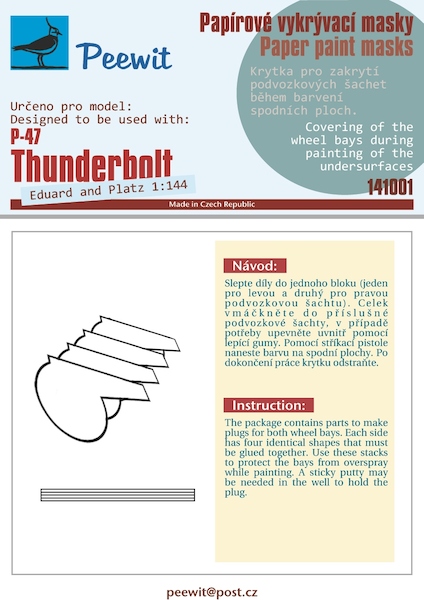 Paper Paint masks P47D Thunderbolt (Eduard)  M141001