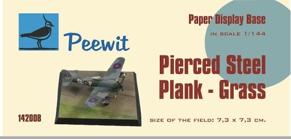 Paper display base 7,3x7,3 cm (Pierced Steel plates - Grass (PSP) M142008