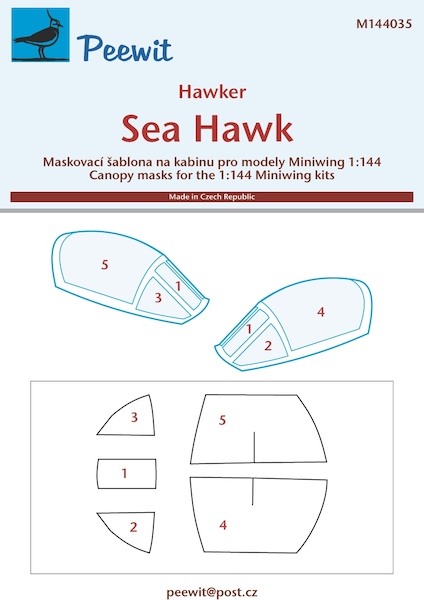 Hawker Sea Hawk Cockpit Mask (Miniwings) M144035