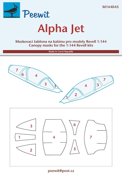 Alpha Jet Canopy mask (Airfix)  M144045