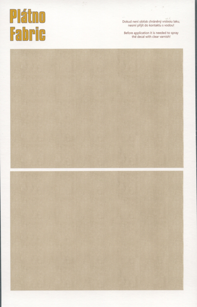 Fabric (older) imitating decals (dark colour) M49005