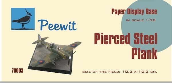 Paper display base 10,3x10,3 cm (Pierced Steel plank, PSP) M70003