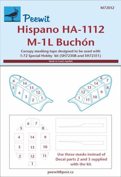 Hispano HA-1112 M-1L Buchon Canopy masking (Special Hobby) M72012
