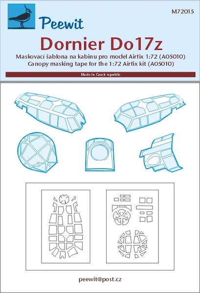 Dornier Do17Z Canopy masking (Airfix) M72015