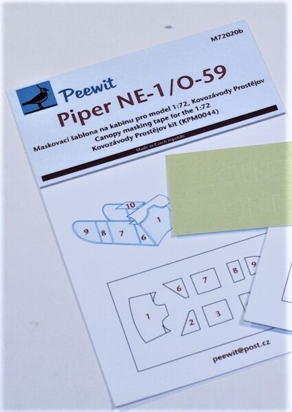 Piper NE-1/0-59 Canopy masking (Kovozvody Prostejov)  M72020B