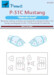 North American P51B/C Mustang "Malcolm Hood" Canopy masking (KP Models) M72029