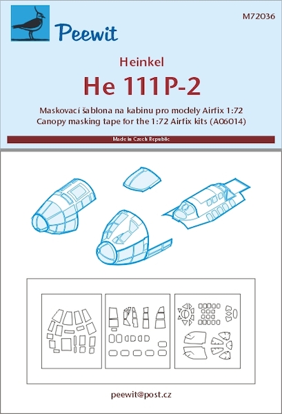 Heinkel He111P-2 masking (Airfix) M72036