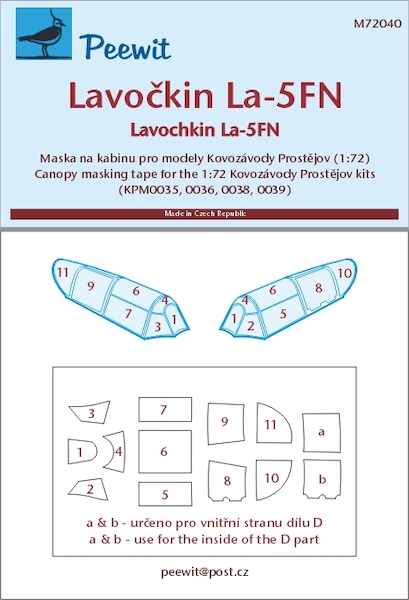 Lavochkin La5FN Canopy Mask (Kovosavody) M72040
