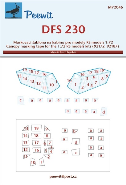 DFS230 Canopy and window Mask (RS Models)  M72046