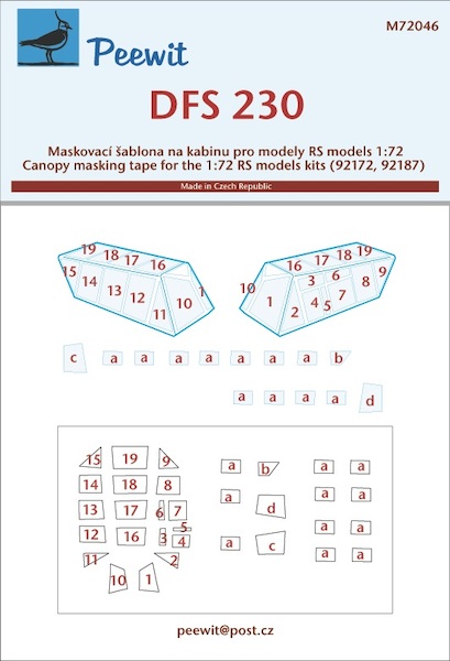 DFS230 Canopy and window Mask (RS Models) M72046