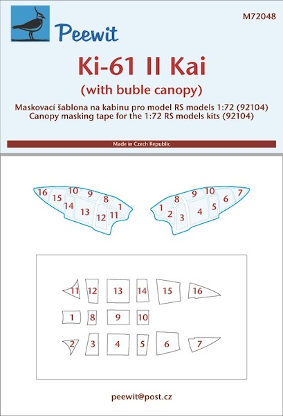 Kawasaki Ki61 - II Hien Canopy Bubbletop (RS Models)  M72048