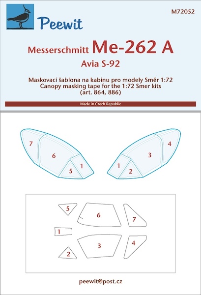 Messerschmitt Me262A (SMER)  M72052