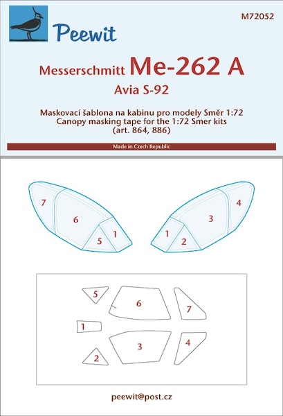 Messerschmitt Me262A (SMER) M72052