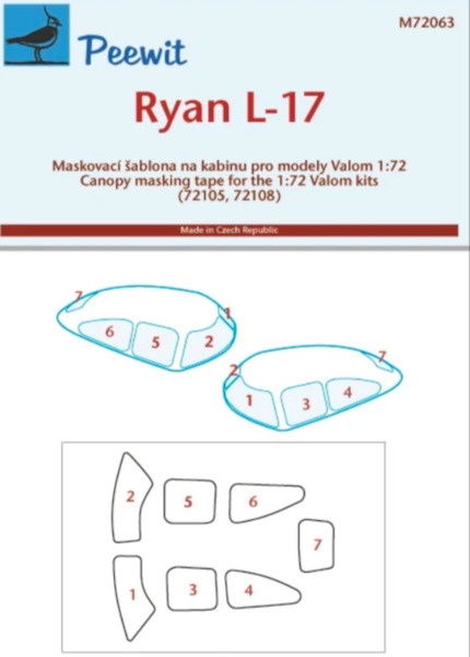 Ryan L17 Navion Cockpit Masking (Valom)  M72063