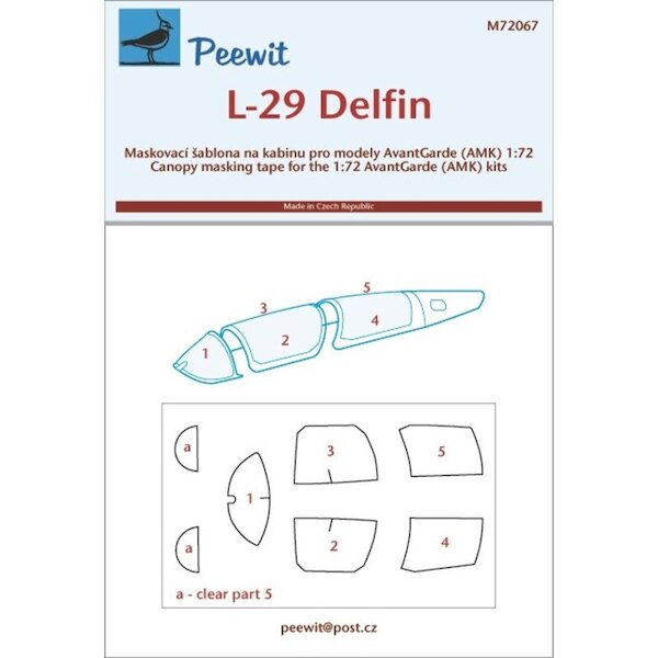 L29 Delfin Cockpit Masking (AMK) M72067