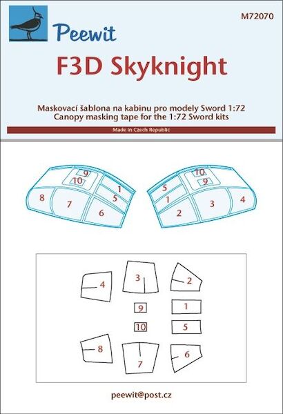 F3D Skyknight Cockpit Mask (Sword) M72070