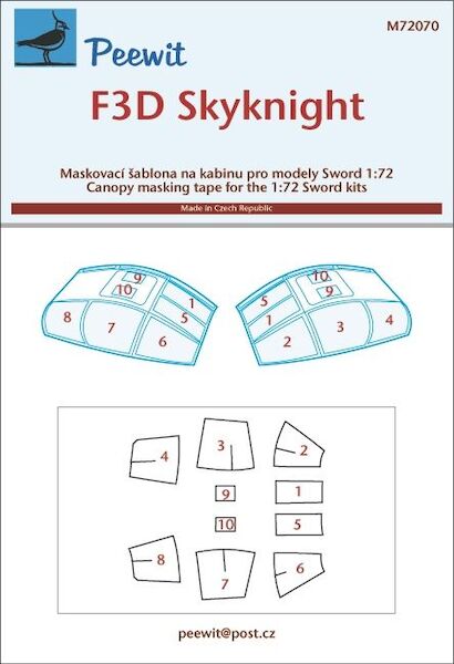 F3D Skyknight Cockpit Mask (Sword)  M72070