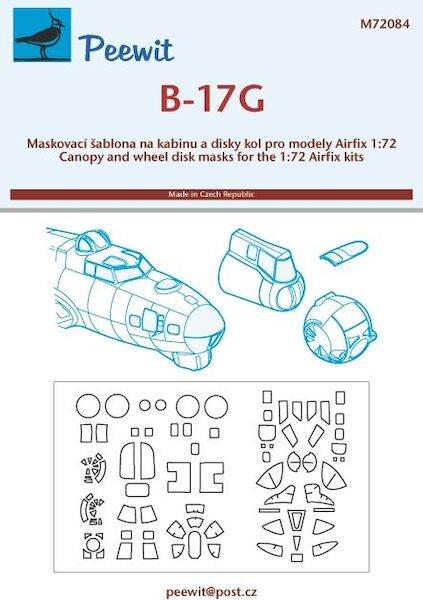 Boeing B17G Flying Fortress Mask (Airfix) M72084