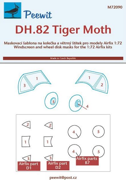 DH.82 Tiger Moth Mask (Airfix)  M72090