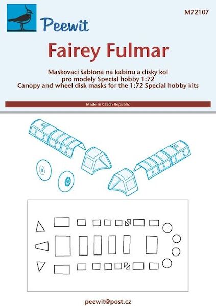 Fairey Fulmar Canopy masking (Special Hobby)  M72107