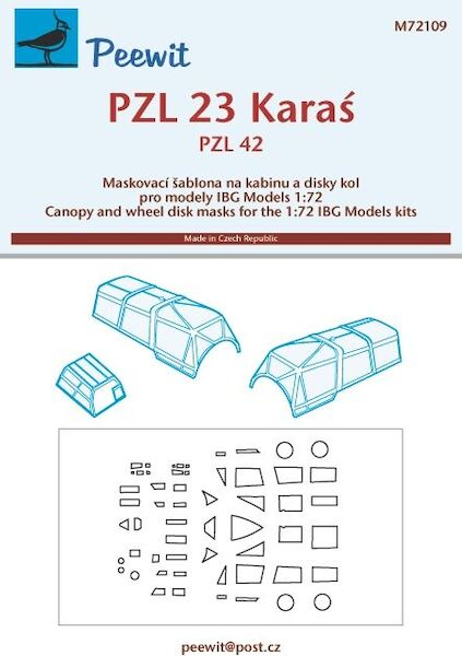 PZL23 Karas / PZL-42 Canopy masking (IBG models)  M72109