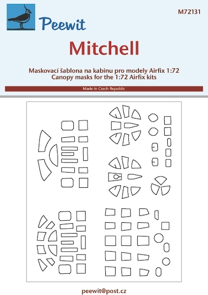 B25B/C Mitchell Glassparts masking (Airfix)  M72131