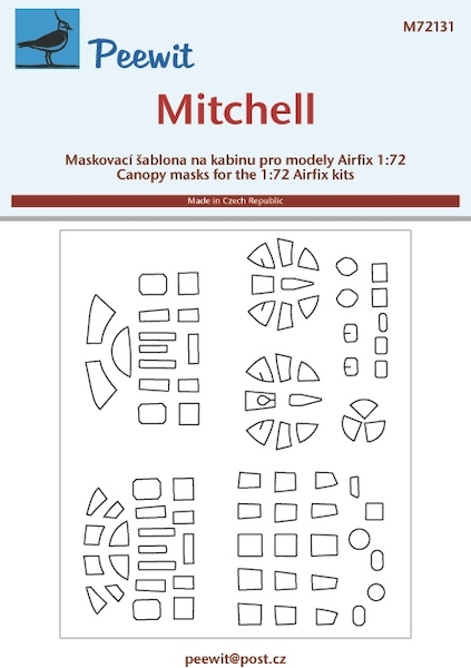 B25B/C Mitchell Glassparts masking (Airfix) M72131