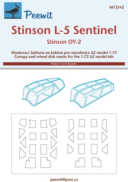 Stinson L5 Sentinel Canopy masking (AZ)  M72142