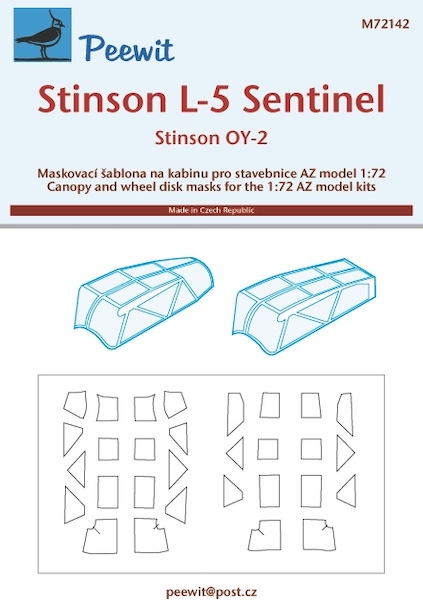 Stinson L5 Sentinel Canopy masking (AZ) M72142