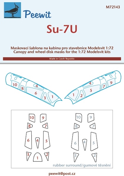 Sukhoi Su7U Canopy masking (Modelsvit)  M72143