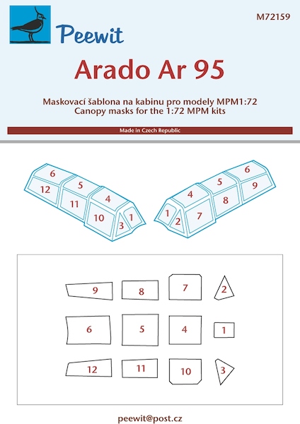 Arado AR95 canopy masking (MPM) M72159