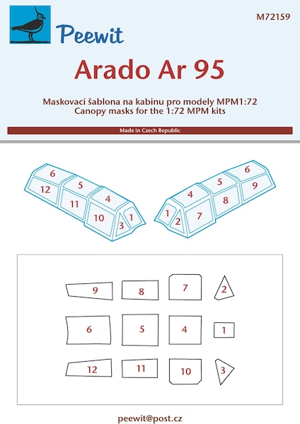 Arado AR95  canopy masking (MPM)  M72159