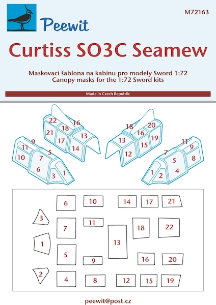 Curtiss SO3C Seamew masking (Sword) M72163