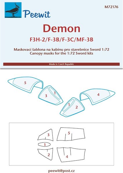 McDonnell F3 Demon canopy masking (Sword) M72176